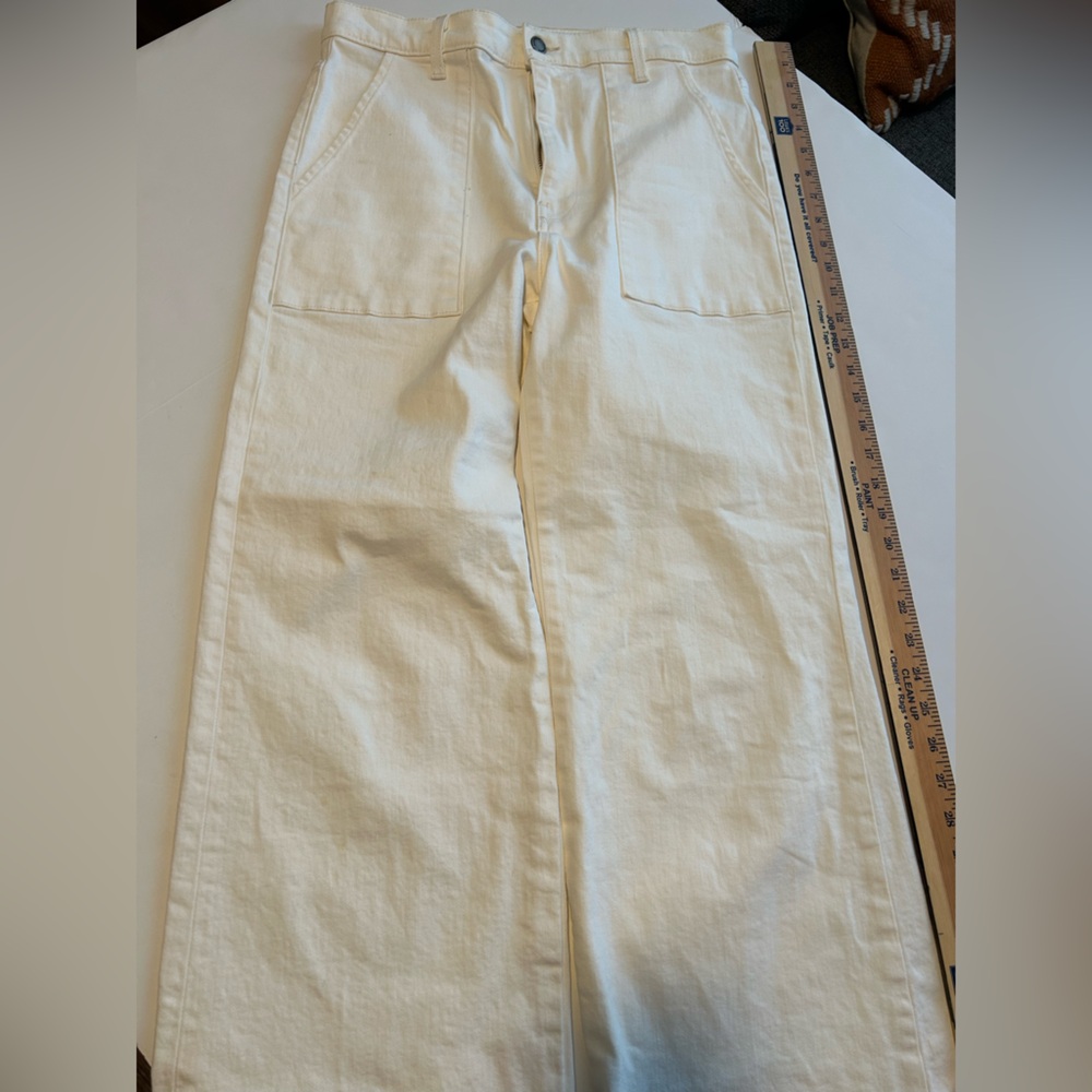 Ramy Brook Women’s Wide Leg White Jeans